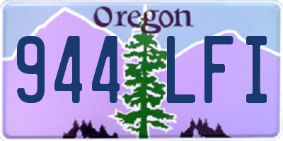 OR license plate 944LFI