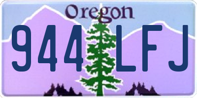 OR license plate 944LFJ