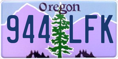 OR license plate 944LFK