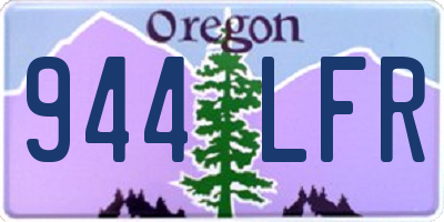 OR license plate 944LFR