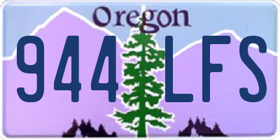 OR license plate 944LFS