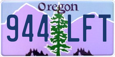OR license plate 944LFT
