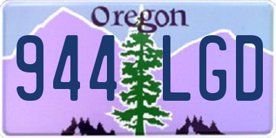 OR license plate 944LGD