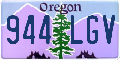 OR license plate 944LGV
