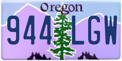 OR license plate 944LGW