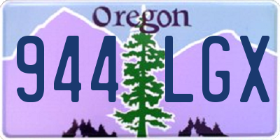 OR license plate 944LGX