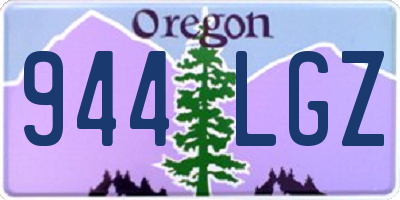 OR license plate 944LGZ
