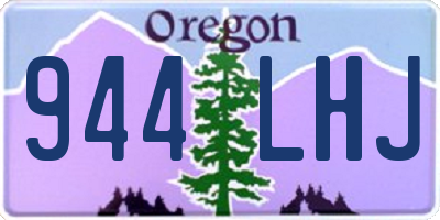 OR license plate 944LHJ