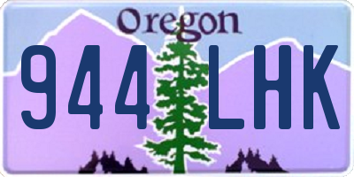 OR license plate 944LHK