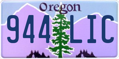 OR license plate 944LIC