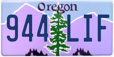OR license plate 944LIF