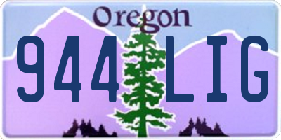 OR license plate 944LIG
