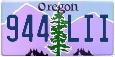 OR license plate 944LII