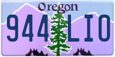 OR license plate 944LIO