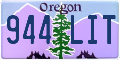 OR license plate 944LIT