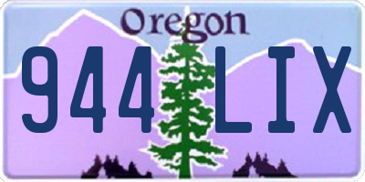 OR license plate 944LIX