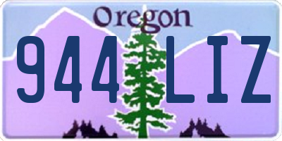 OR license plate 944LIZ