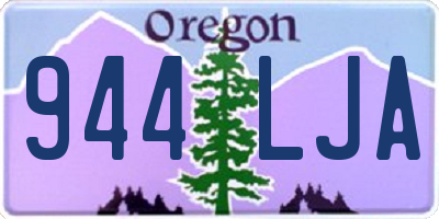OR license plate 944LJA