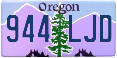 OR license plate 944LJD
