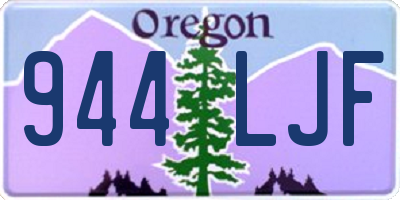 OR license plate 944LJF