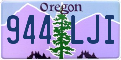 OR license plate 944LJI