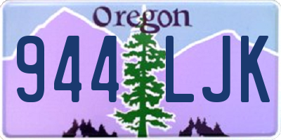OR license plate 944LJK