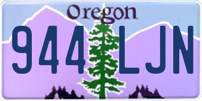 OR license plate 944LJN
