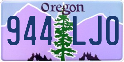 OR license plate 944LJO