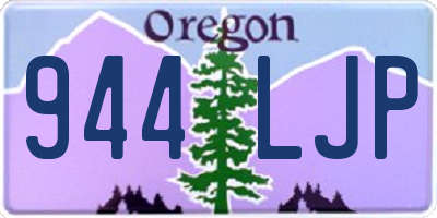 OR license plate 944LJP