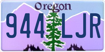 OR license plate 944LJR