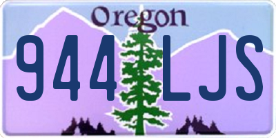 OR license plate 944LJS