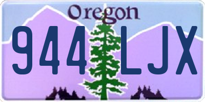 OR license plate 944LJX