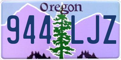 OR license plate 944LJZ