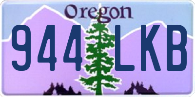 OR license plate 944LKB
