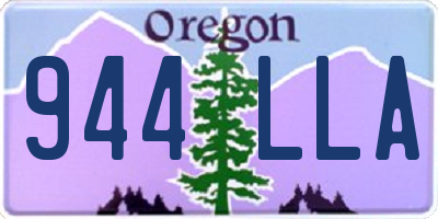 OR license plate 944LLA