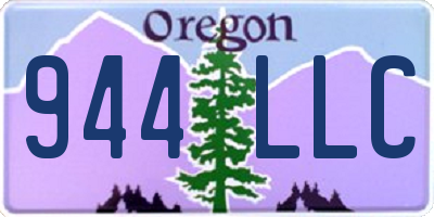 OR license plate 944LLC