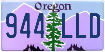 OR license plate 944LLD