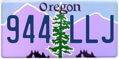 OR license plate 944LLJ