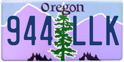 OR license plate 944LLK