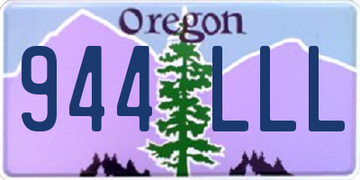 OR license plate 944LLL