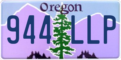 OR license plate 944LLP