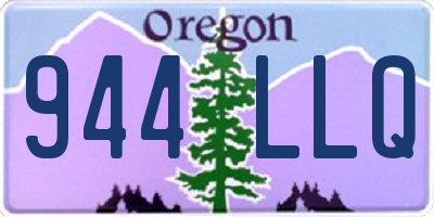 OR license plate 944LLQ