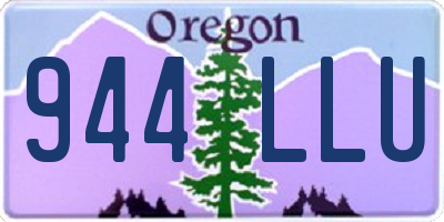 OR license plate 944LLU