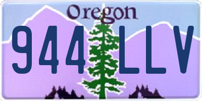 OR license plate 944LLV