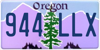 OR license plate 944LLX
