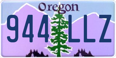 OR license plate 944LLZ