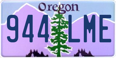 OR license plate 944LME
