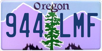 OR license plate 944LMF