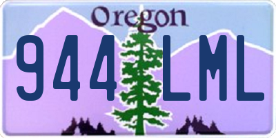 OR license plate 944LML