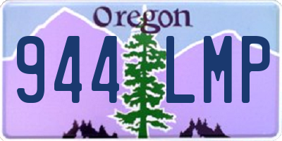 OR license plate 944LMP